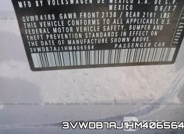 3VWDB7AJ1HM406564 фото 10