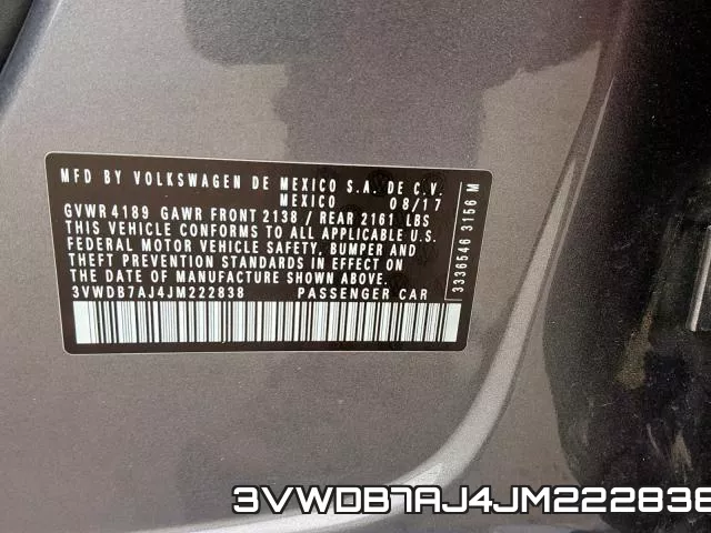 3VWDB7AJ4JM222838 фото 2