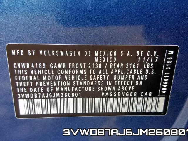 3VWDB7AJ6JM260801 фото 2