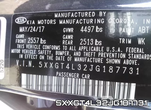 5XXGT4L32JG187731 фото 10