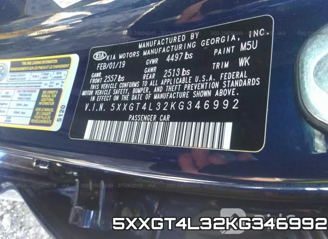 5XXGT4L32KG346992 фото 10