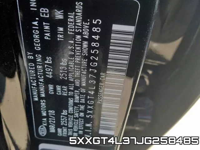 5XXGT4L37JG258485 фото 2