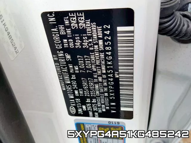 5XYPG4A51KG485242 фото 2
