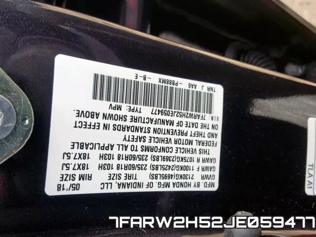 7FARW2H52JE059477 фото 2