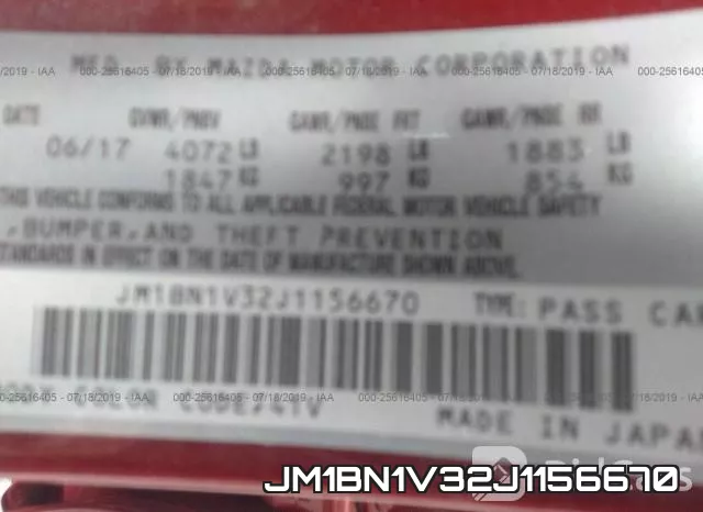 JM1BN1V32J1156670 фото 10