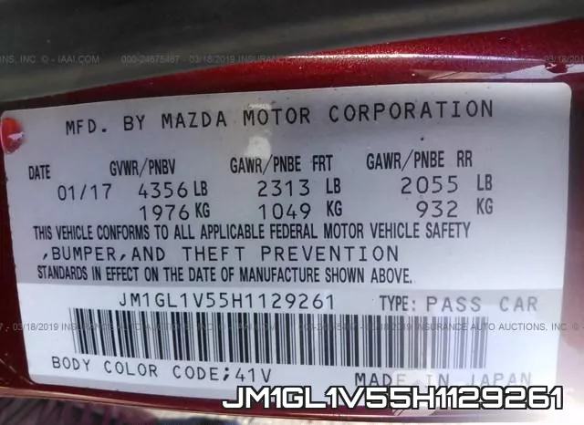 JM1GL1V55H1129261 фото 10