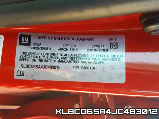 KL8CD6SA4JC483012 фото 2