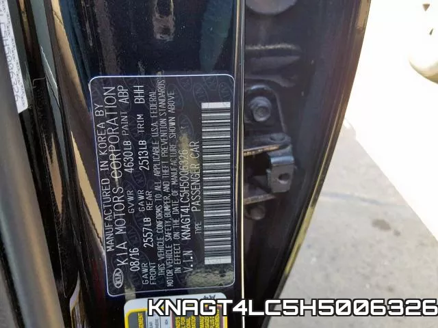 KNAGT4LC5H5006326 фото 2