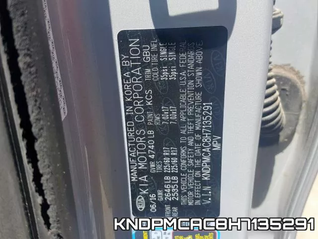 KNDPMCAC8H7135291 фото 2