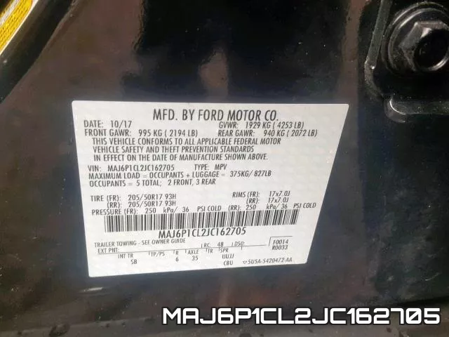 MAJ6P1CL2JC162705 фото 2