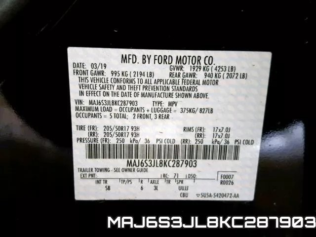 MAJ6S3JL8KC287903 фото 2