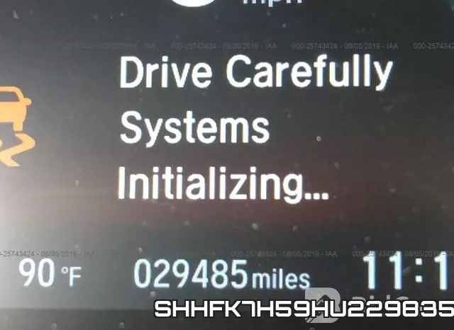 SHHFK7H59HU229835 фото 8