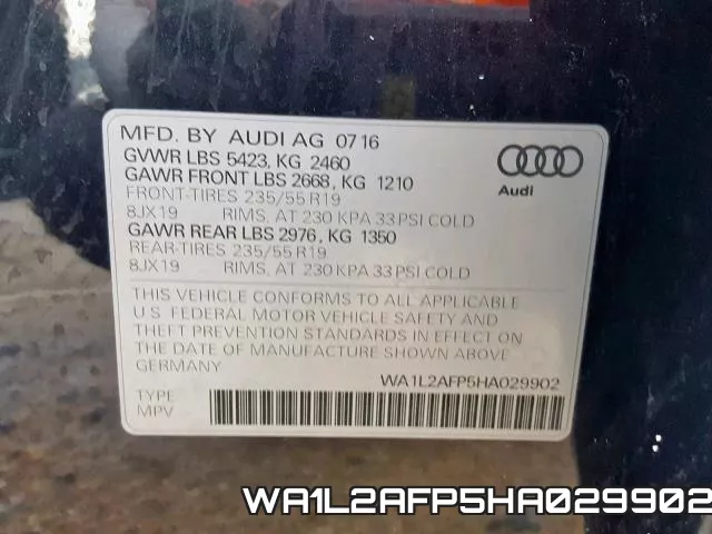 WA1L2AFP5HA029902 фото 2