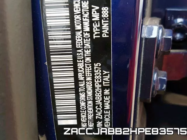 ZACCJABB2HPE83575 фото 2
