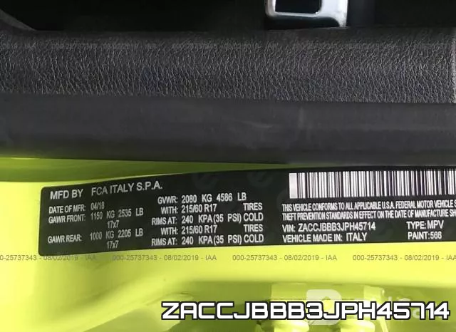 ZACCJBBB3JPH45714 фото 10