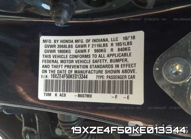 19XZE4F50KE013344 фото 10