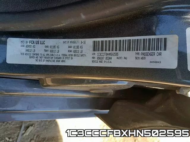 1C3CCCFBXHN502595 фото 2