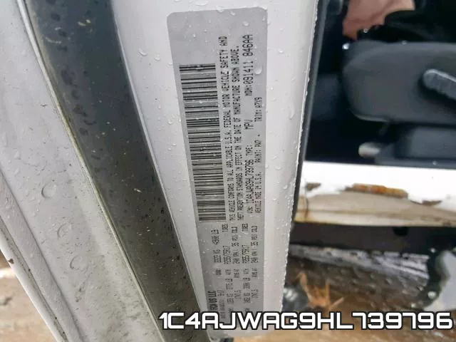 1C4AJWAG9HL739796 фото 2