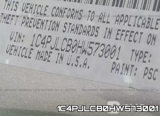1C4PJLCB0HW573001 фото 10