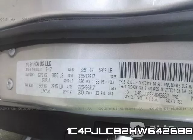 1C4PJLCB2HW642688 фото 10