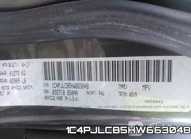 1C4PJLCB5HW663048 фото 10