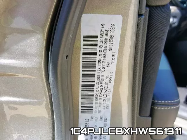 1C4PJLCBXHW561311 фото 2