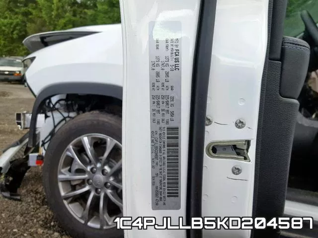 1C4PJLLB5KD204587 фото 2