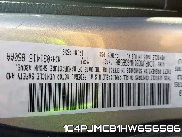 1C4PJMCB1HW656586 фото 2