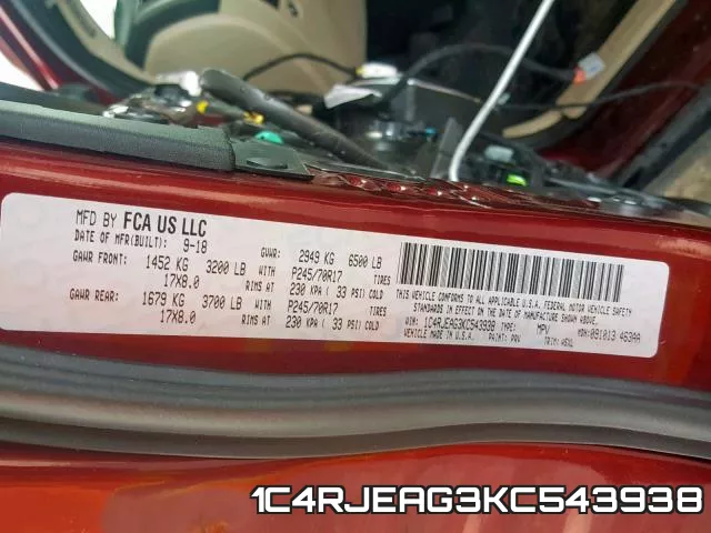 1C4RJEAG3KC543938 фото 2