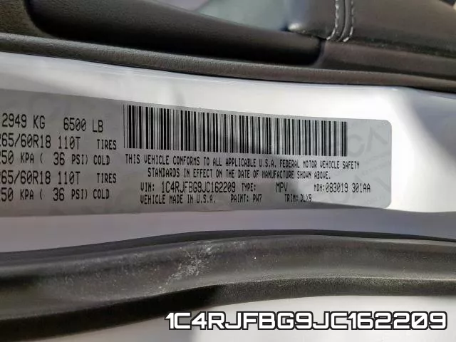 1C4RJFBG9JC162209 фото 2