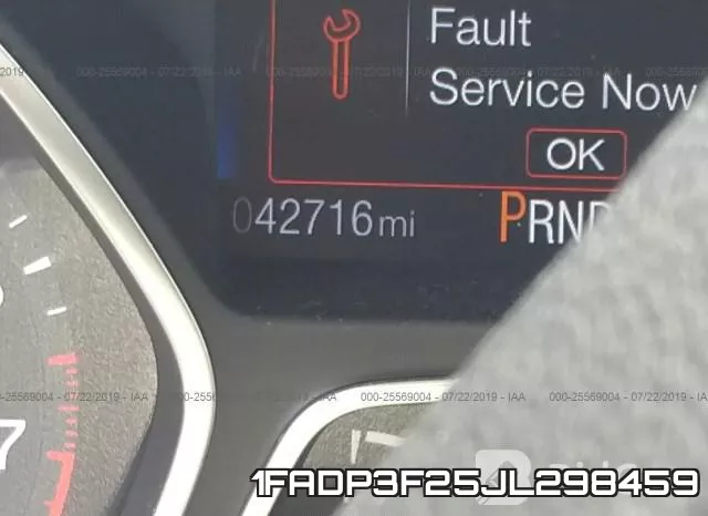 1FADP3F25JL298459 фото 8