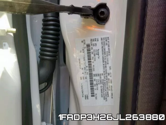 1FADP3H26JL263880 фото 2