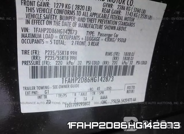 1FAHP2D86HG142873 фото 10