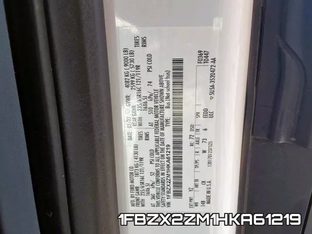 1FBZX2ZM1HKA61219 фото 2