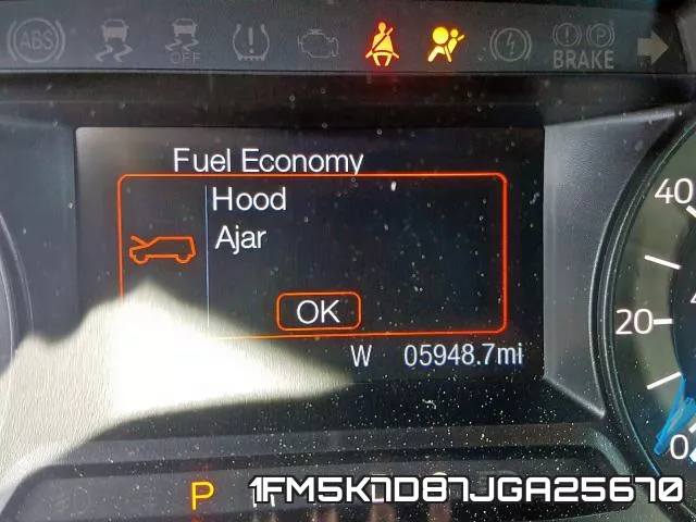 1FM5K7D87JGA25670 фото 9