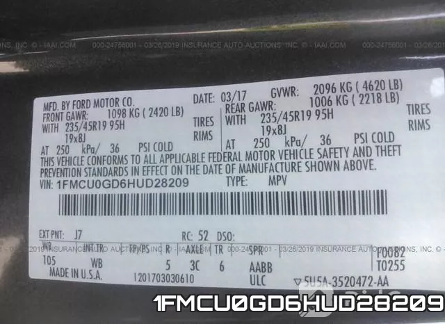 1FMCU0GD6HUD28209 фото 10