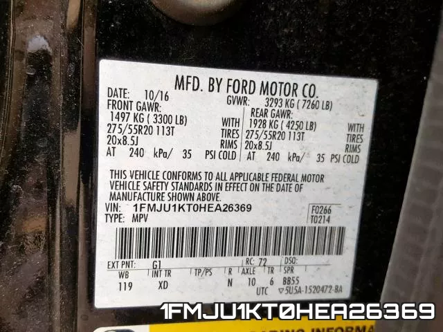 1FMJU1KT0HEA26369 фото 2