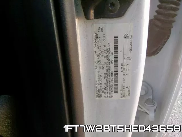 1FT7W2BT5HED43658 фото 2
