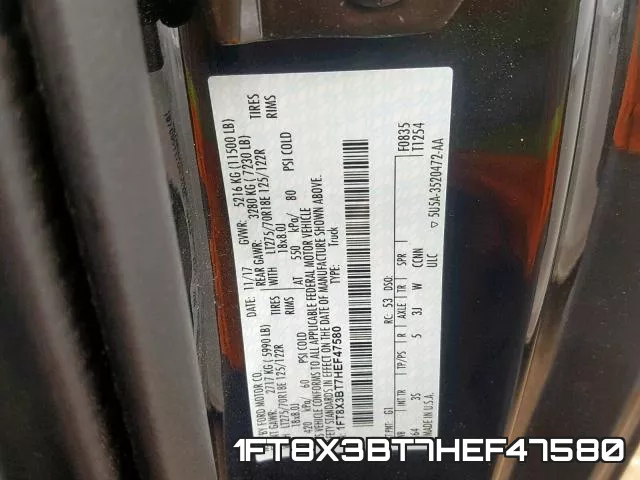 1FT8X3BT7HEF47580 фото 2