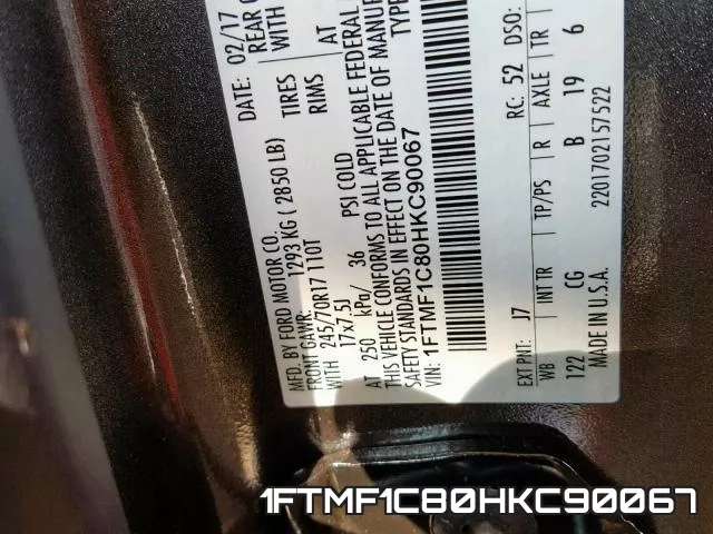1FTMF1C80HKC90067 фото 2