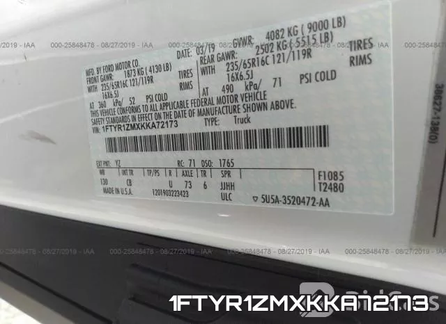 1FTYR1ZMXKKA72173 фото 10