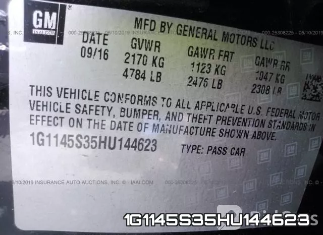 1G1145S35HU144623 фото 10