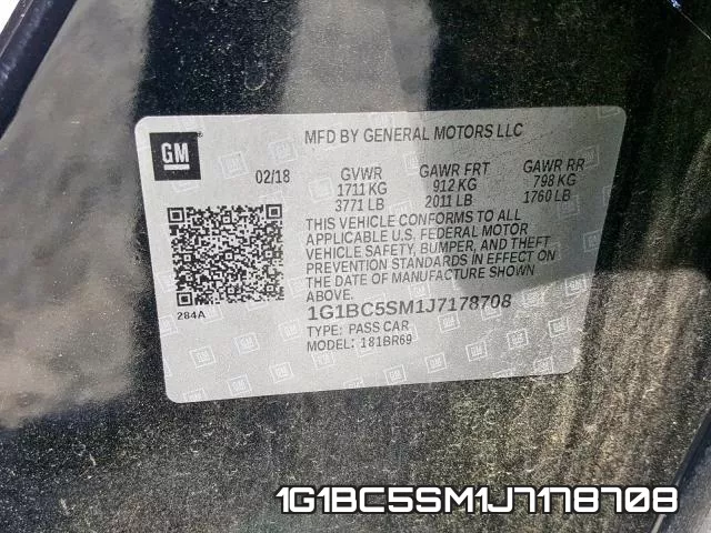 1G1BC5SM1J7178708 фото 2