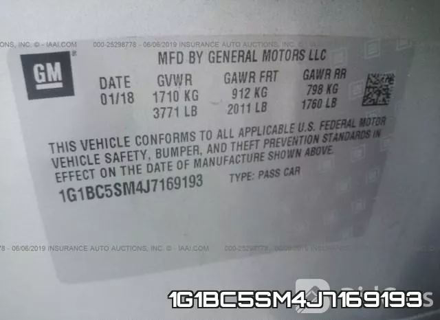 1G1BC5SM4J7169193 фото 10