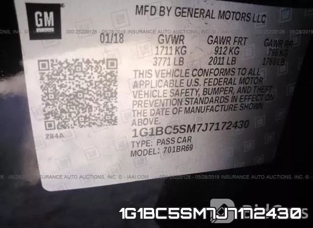 1G1BC5SM7J7172430 фото 10