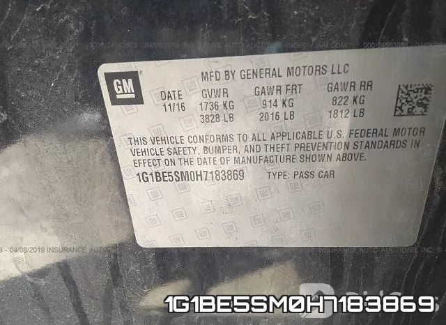 1G1BE5SM0H7183869 фото 10