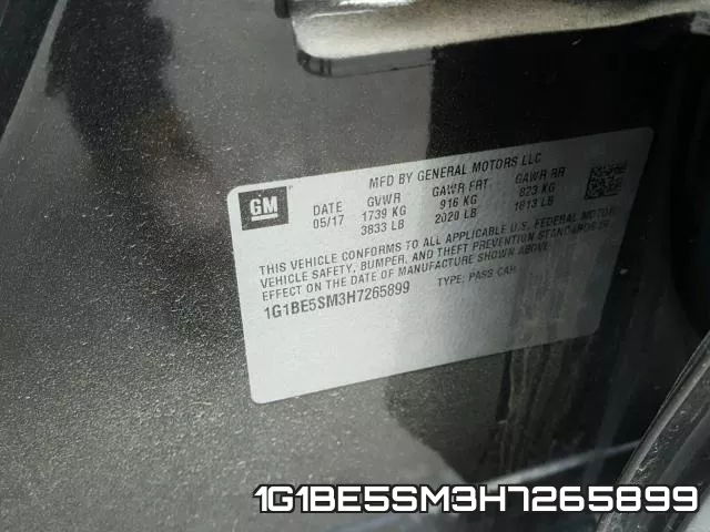 1G1BE5SM3H7265899 фото 2