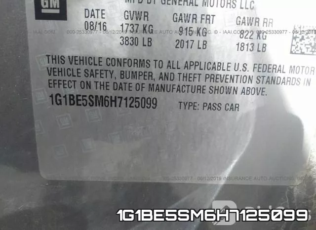1G1BE5SM6H7125099 фото 10