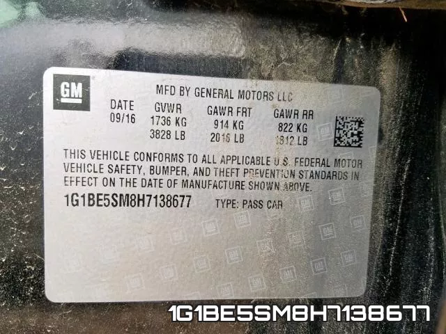 1G1BE5SM8H7138677 фото 2