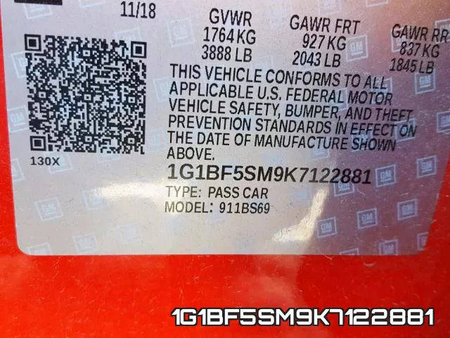 1G1BF5SM9K7122881 фото 2